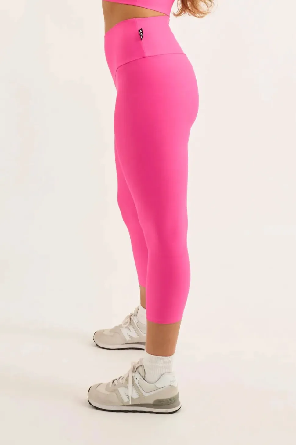 Candy Pink Performance - Booty Scrunch High Waisted Capri Leggings