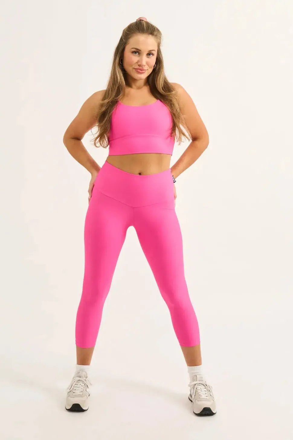 Candy Pink Performance - Booty Scrunch High Waisted Capri Leggings