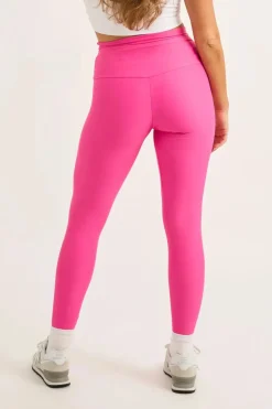 Candy Pink Performance - Drawstring High Waisted Leggings