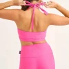 Candy Pink Performance - Halter Crop