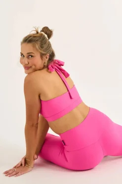 Candy Pink Performance - Halter Crop