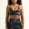 Dark and Moody Tie Dye Body Contouring - Bralette Crop