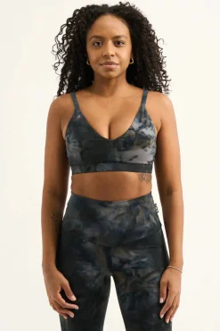 Dark and Moody Tie Dye Body Contouring - Bralette Crop