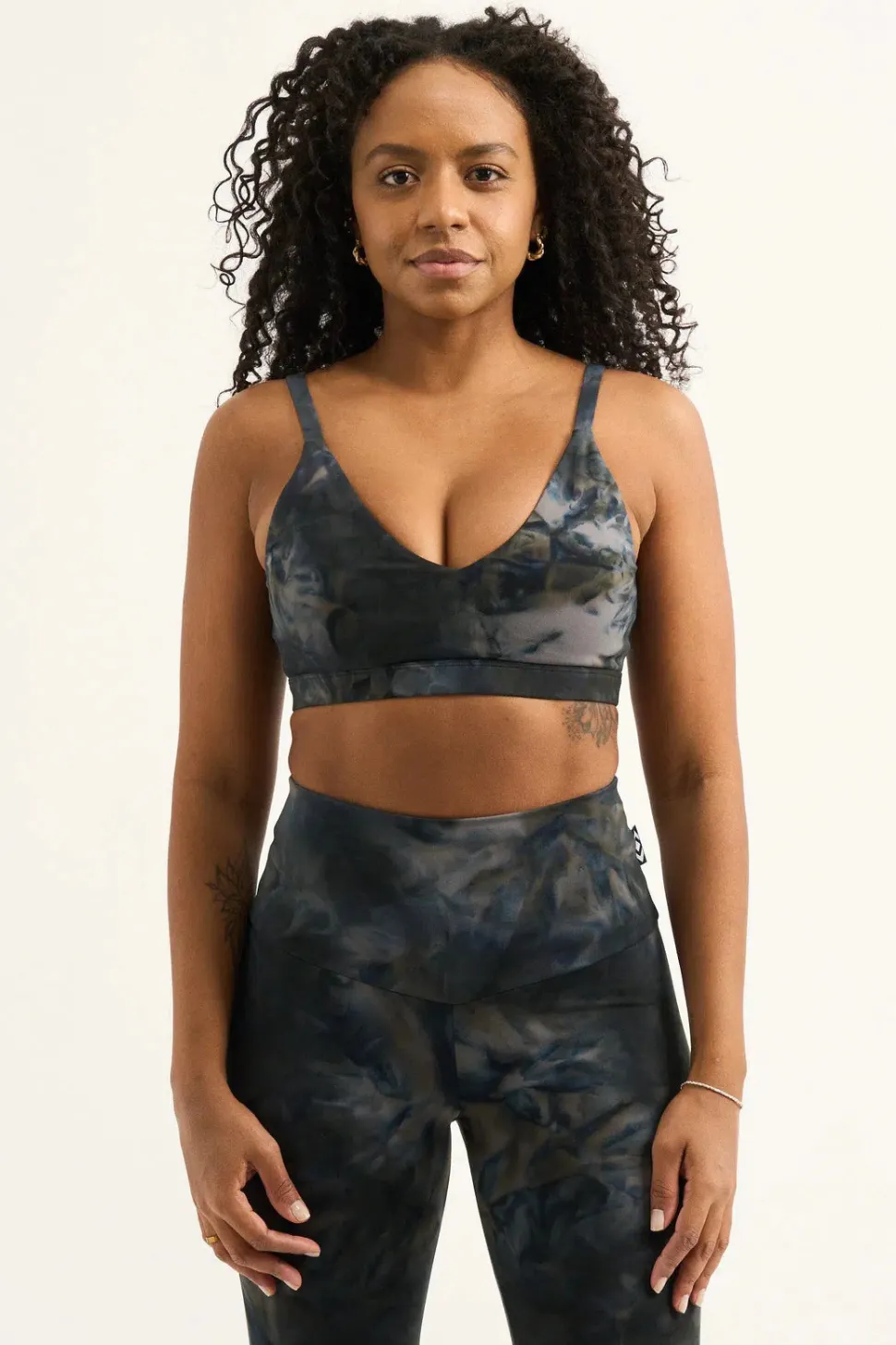Dark and Moody Tie Dye Body Contouring - Bralette Crop