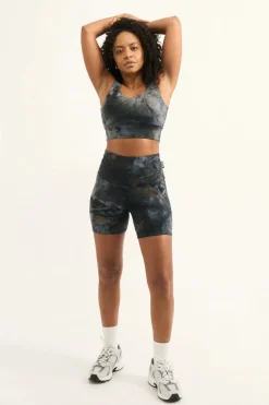 Dark and Moody Tie Dye Body Contouring - High Waisted Booty Shorts