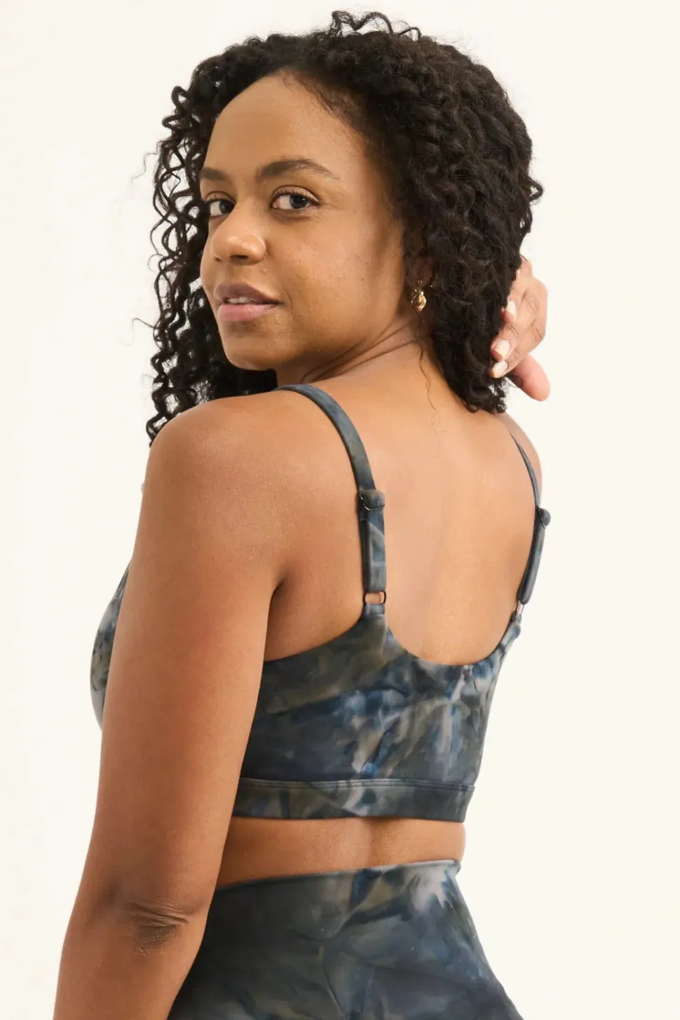 Dark and Moody Tie Dye Body Contouring - Bralette Crop