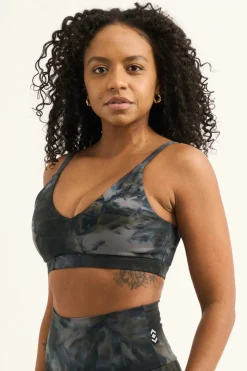 Dark and Moody Tie Dye Body Contouring - Bralette Crop