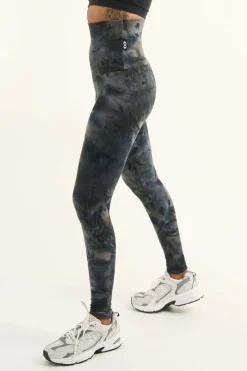 Dark and Moody Tie Dye Body Contouring - Extra High Waisted Leggings