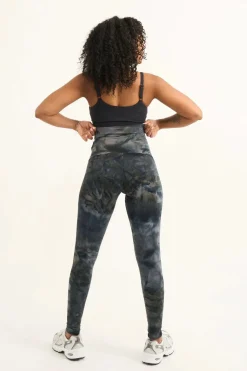 Dark and Moody Tie Dye Body Contouring - Extra High Waisted Leggings