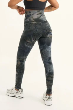 Dark and Moody Tie Dye Body Contouring - Extra High Waisted Leggings