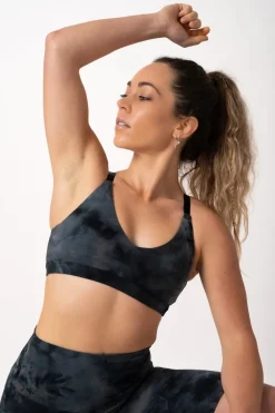 Dark and Moody Tie Dye Body Contouring - Bralette Crop