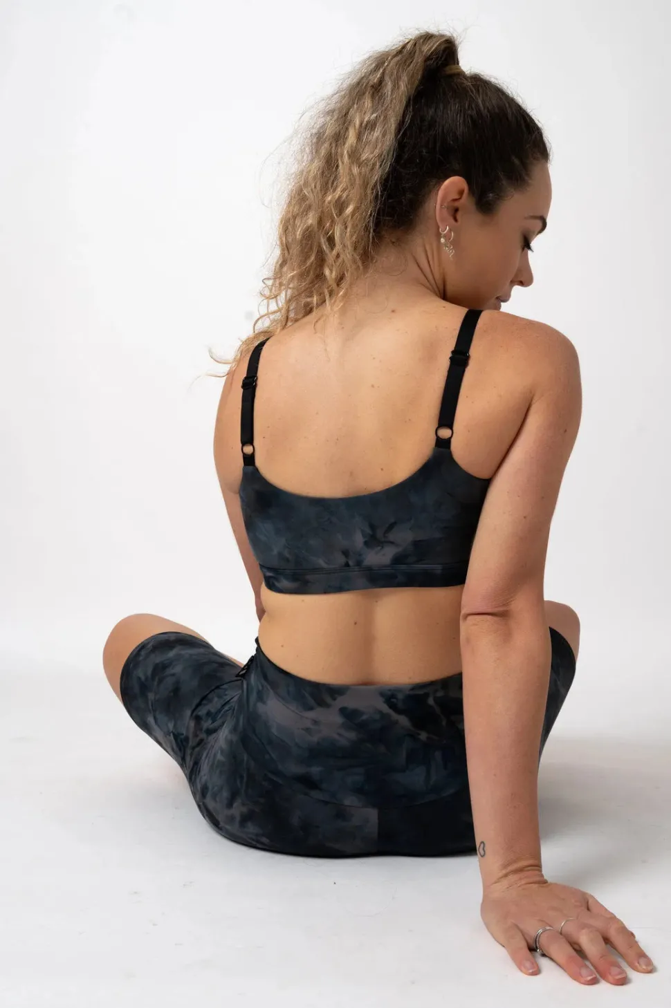 Dark and Moody Tie Dye Body Contouring - Bralette Crop