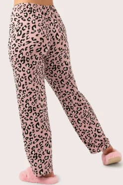 Dusty Pink Leopard Mania Modal - Lounge Pant