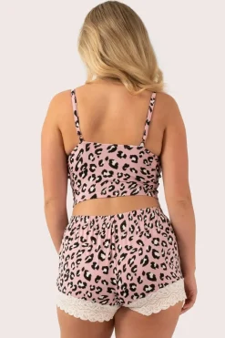 Dusty Pink Leopard Mania Modal - Lounge Bralette