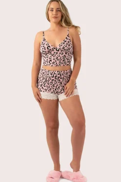 Dusty Pink Leopard Mania Modal - Lounge Bralette