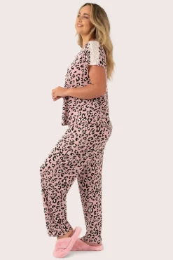 Dusty Pink Leopard Mania Modal - Lounge Pant