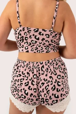 Dusty Pink Leopard Mania Modal - Lounge Bralette