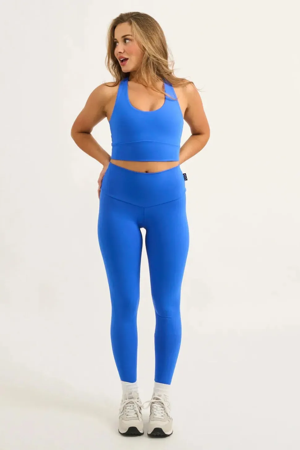 Electric Blue Body Contouring - High Waisted 7/8 Leggings