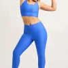 Electric Blue Performance - Panel Pocket High Waisted Leggings