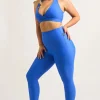 Electric Blue Performance - Extra High Waisted Capri Leggings