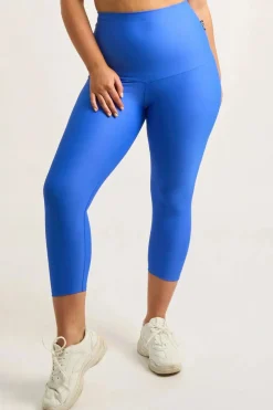Electric Blue Performance - Extra High Waisted Capri Leggings