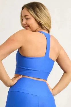 Electric Blue Performance - T Back Comfort Crop Top