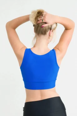 Electric Blue Performance - Reversible Comfort Crop Top