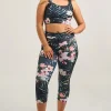 Exotic At Heart Performance - Panel Pocket Drawstring Capri Leggings
