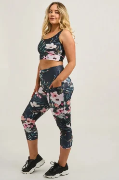 Exotic At Heart Performance - Pocket Booty Shaper High Waisted Capri Leggings