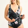 Exotic At Heart Silky - Wrap One Piece W/ Extra Coverage Bottoms