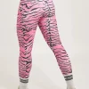 Fight Like A Tiger Pink Performance - Panel Pocket Extra High Waisted Leggings