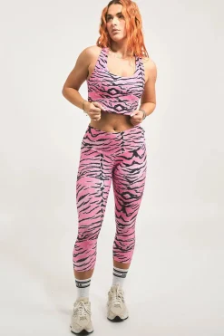 Fight Like A Tiger Pink Performance - T Back Comfort Crop Top