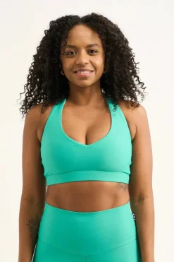 Jade Performance - Deep V Crop
