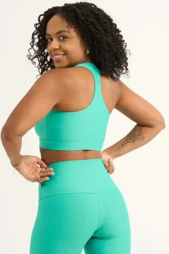 Jade Performance - Deep V Crop