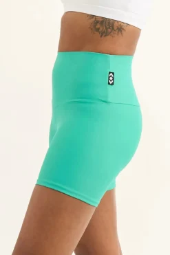 Jade Performance - High Waisted Booty Shorts