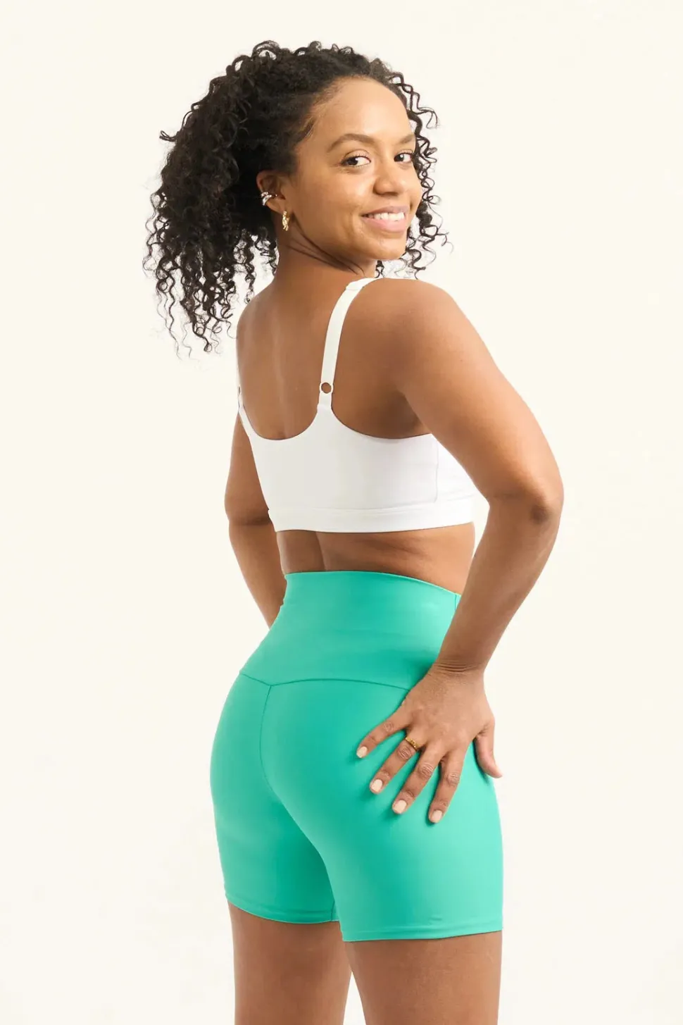 Jade Performance - High Waisted Booty Shorts