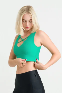 Jade Performance - Reversible Comfort Crop Top