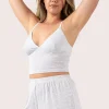 Light Grey Modal - Lace Trim Short