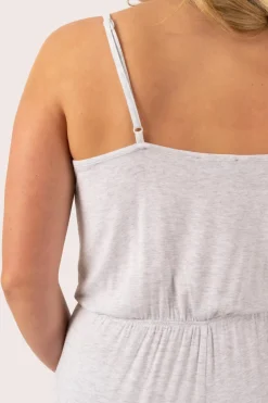 Light Grey Modal - Lace Trim Playsuit