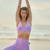 Lilac Performance - Panel Pocket Extra High Waisted Capri Leggings