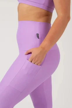 Lilac Performance - Panel Pocket Extra High Waisted Leggings