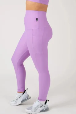 Lilac Performance - Panel Pocket Extra High Waisted Leggings