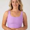 Lilac Performance - Scoop Neck Comfort Crop Top