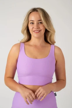 Lilac Performance - Scoop Neck Comfort Crop Top