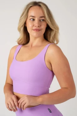 Lilac Performance - Scoop Neck Comfort Crop Top