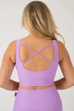 Lilac Performance - Scoop Neck Comfort Crop Top