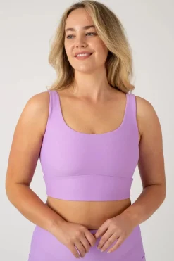 Lilac Performance - Scoop Neck Comfort Crop Top