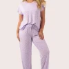Lilac Spot Modal - Lounge Pant