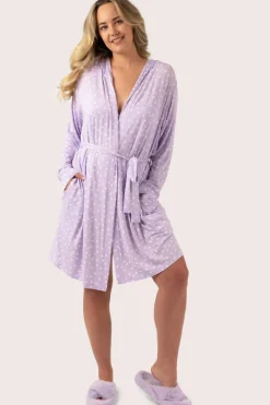 Lilac Spot Modal - Lounge Robe