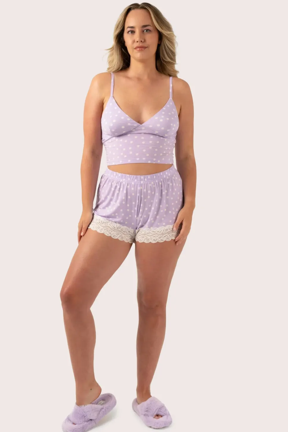 Lilac Spot Modal - Lounge Bralette